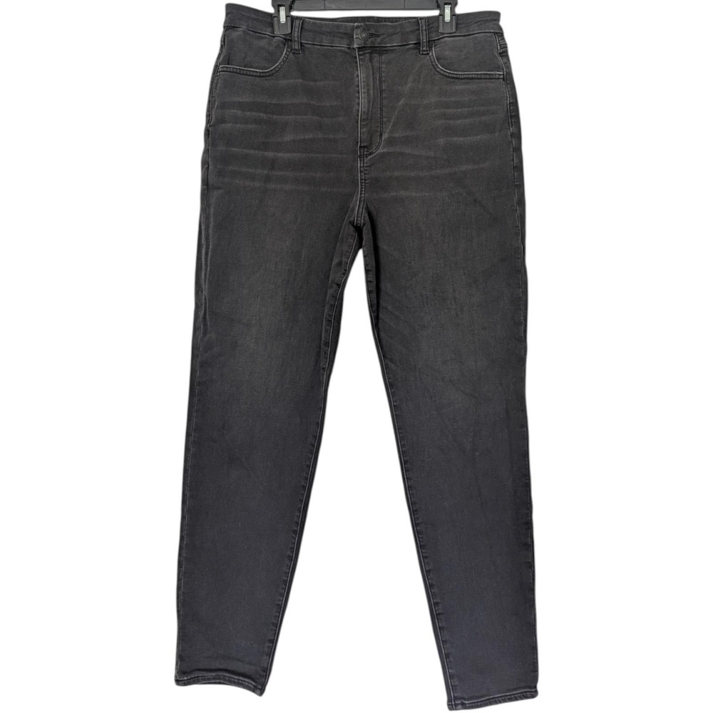 American Eagle Jeans Womens 18 Black Next Level Stretch Skinny High Rise Denim‎